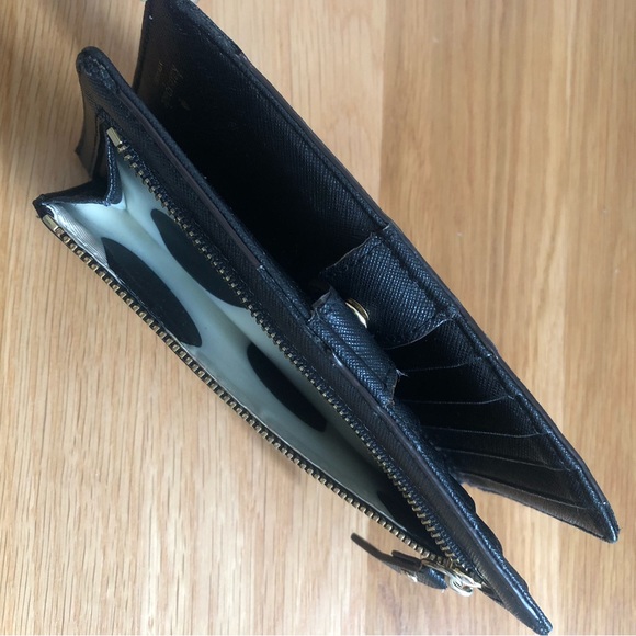 Black Kate Spade Large Bifold Wallet - Saffiano Leather - Picture 6 of 12